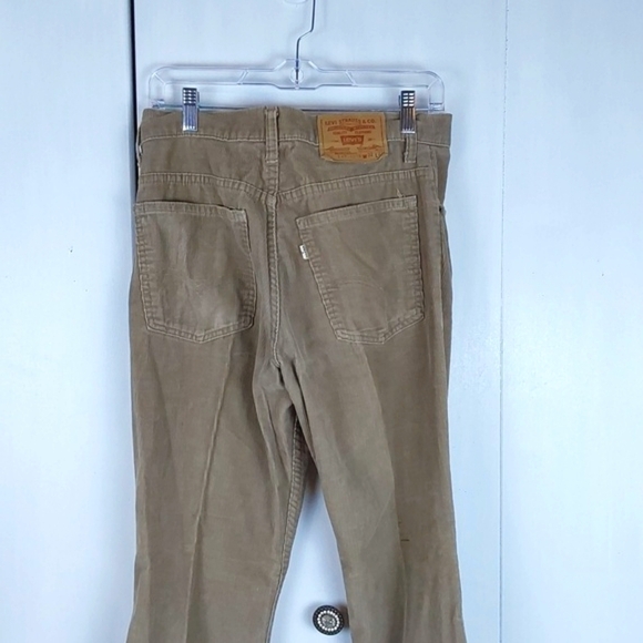 Levi's Mens Tan/Beige Corduroy Pants Straight Leg Neutral Preppy Sz.32X32 - Picture 1 of 9